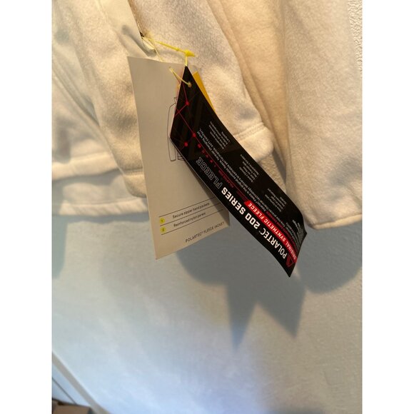 ALL IN MOTION (SMALL) Polartec 200 Fleece Zip Jacket NEW!!!! White - Picture 4 of 7